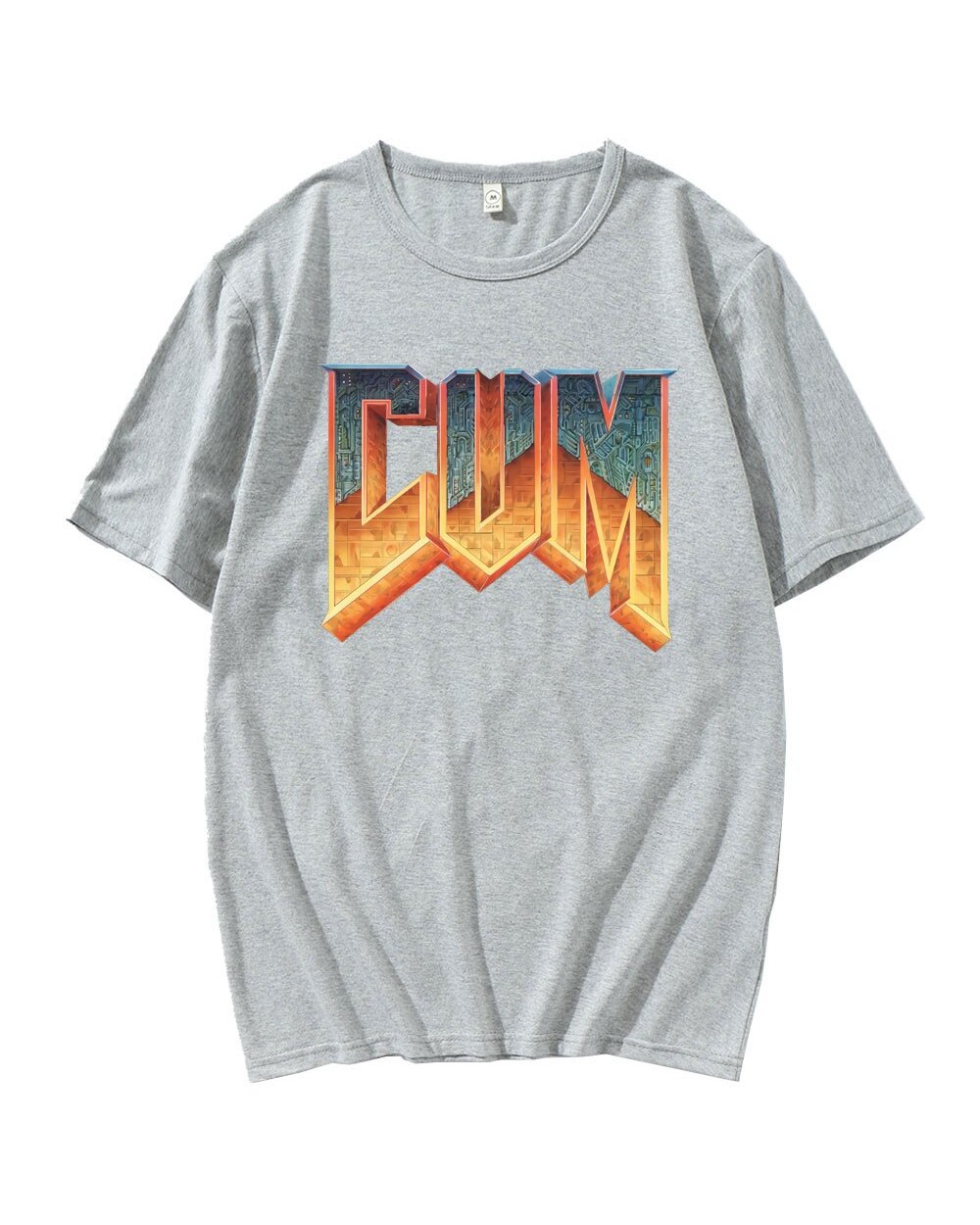 Doom Cum Shirt Vintage Graphic Tee Shirt For Men Pure cotton 100 tshirt men summer fashion Short sleeve t-shirt men eur front-4