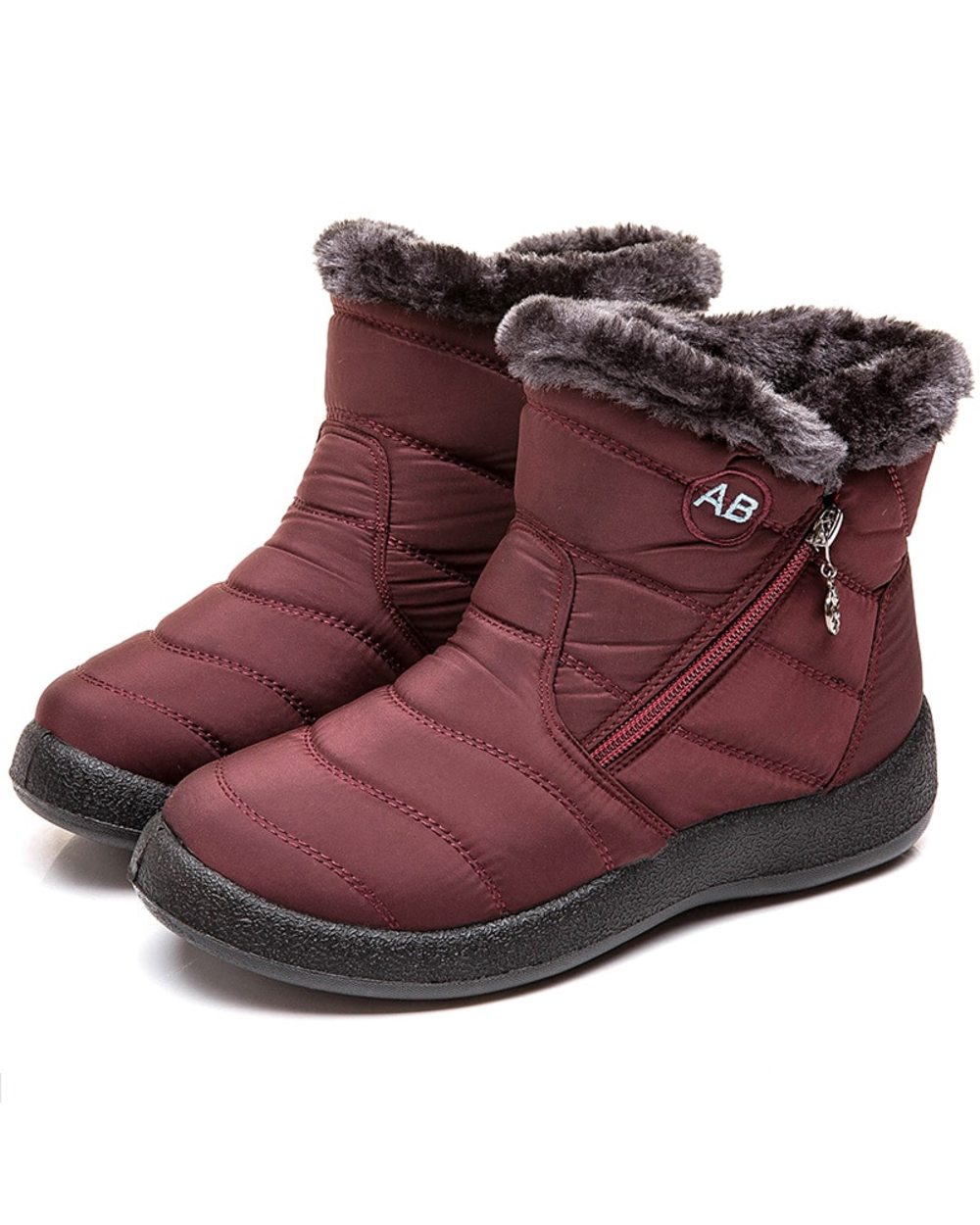 Women Boots 2021 Fashion Waterproof Snow Winter Shoes Women front-2