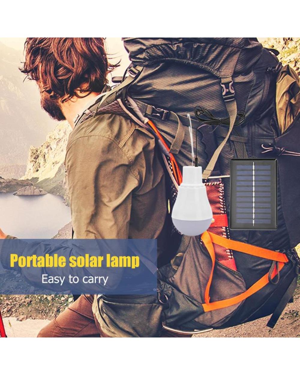 Portable Energy Saving Outdoor Solar Lamp USB Rechargeable front-3