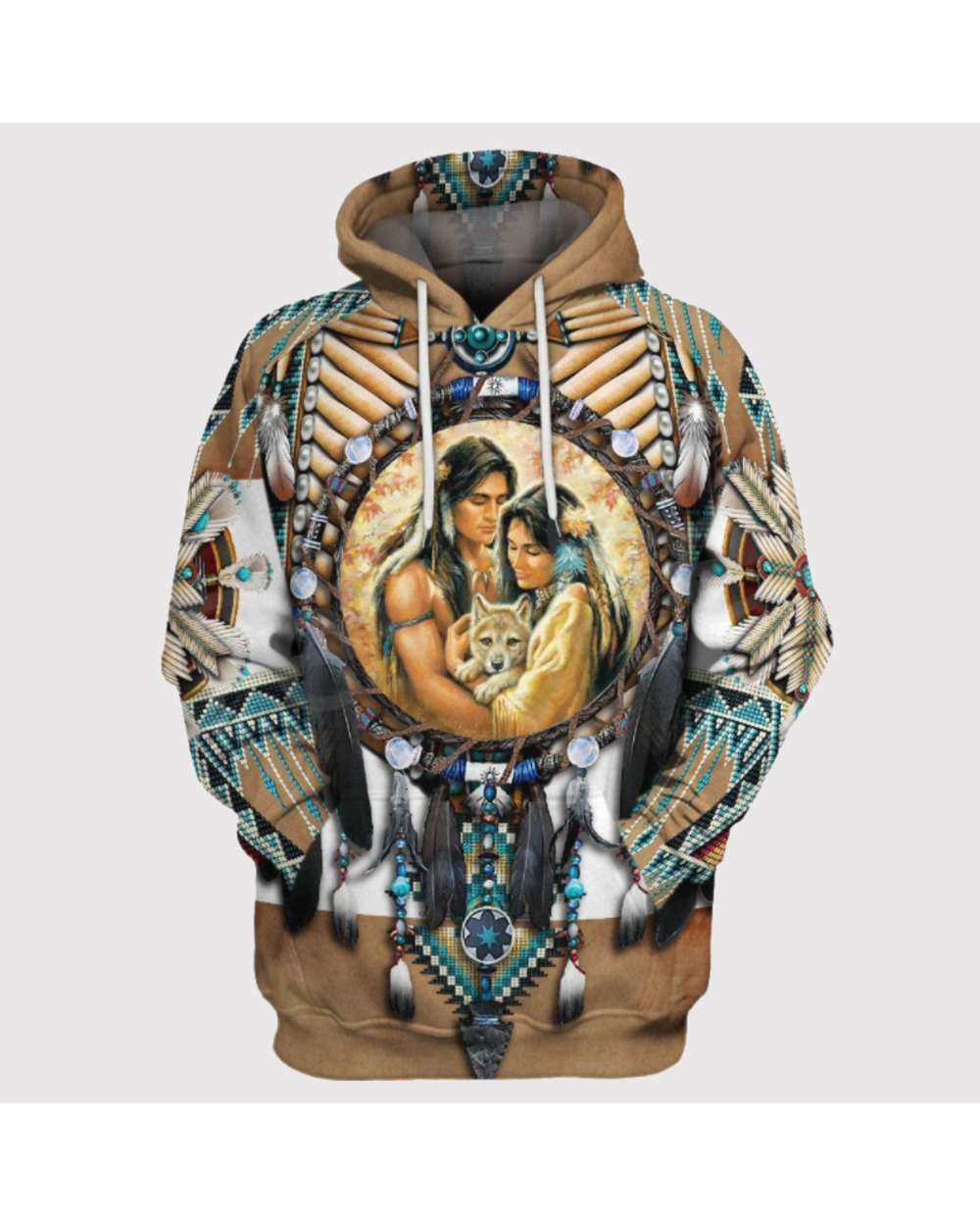 Indian Tribe Native Culture Harajuku Tracksuit 3DPrint Pullover Casual Funny Streetwear Hoodies Men/Women VG06 front-0
