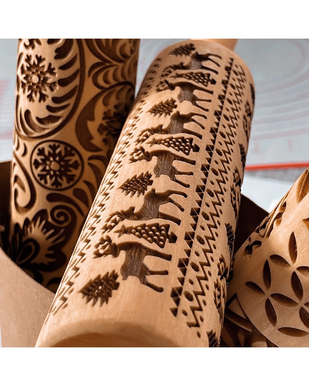 Christmas 3D Rolling Pins front-4