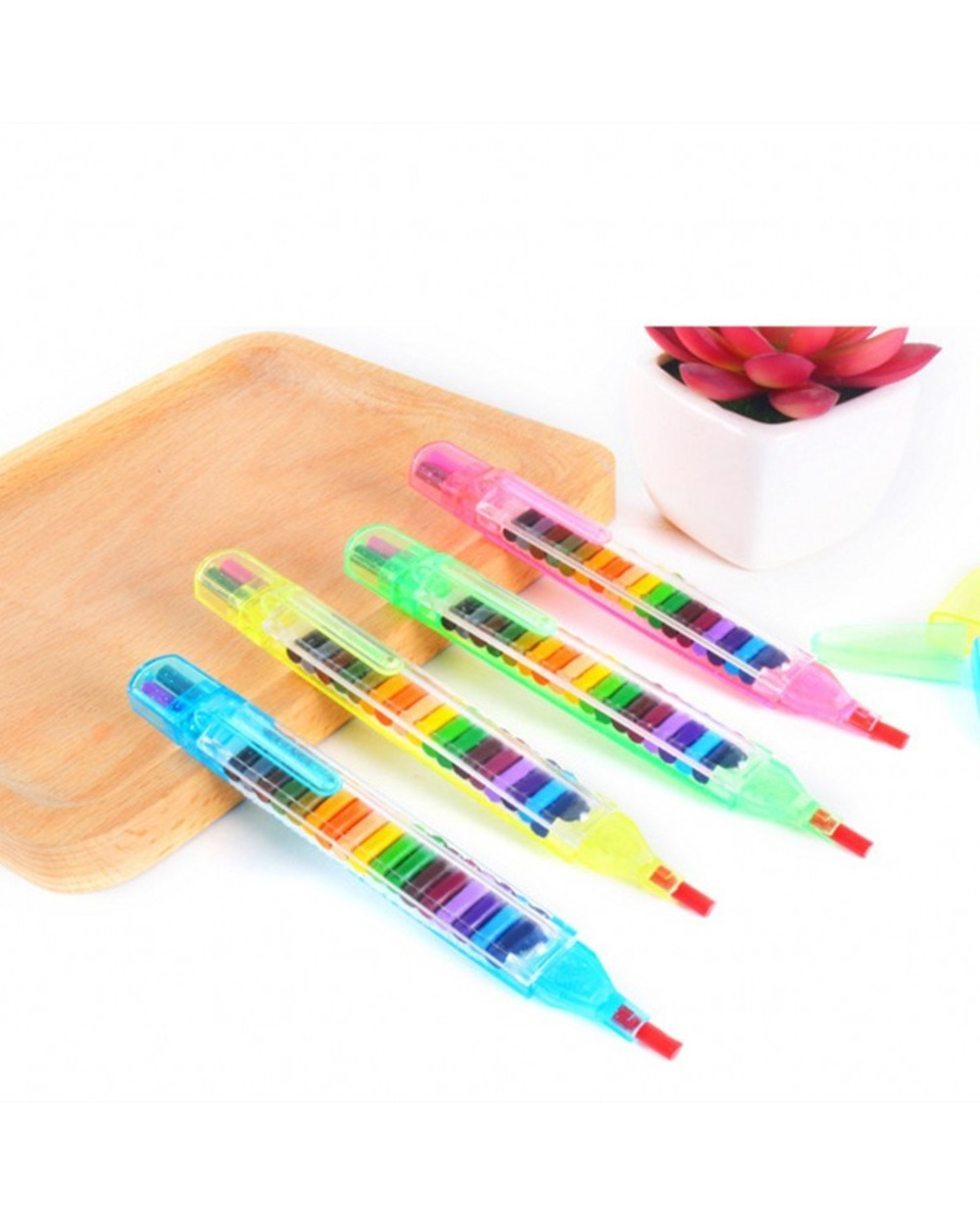 Funny 20 Colors Crayon Drawing Color Pencil Multicolor Art Writing Pen For Student Kids Gift School Stationery Supplies front-4