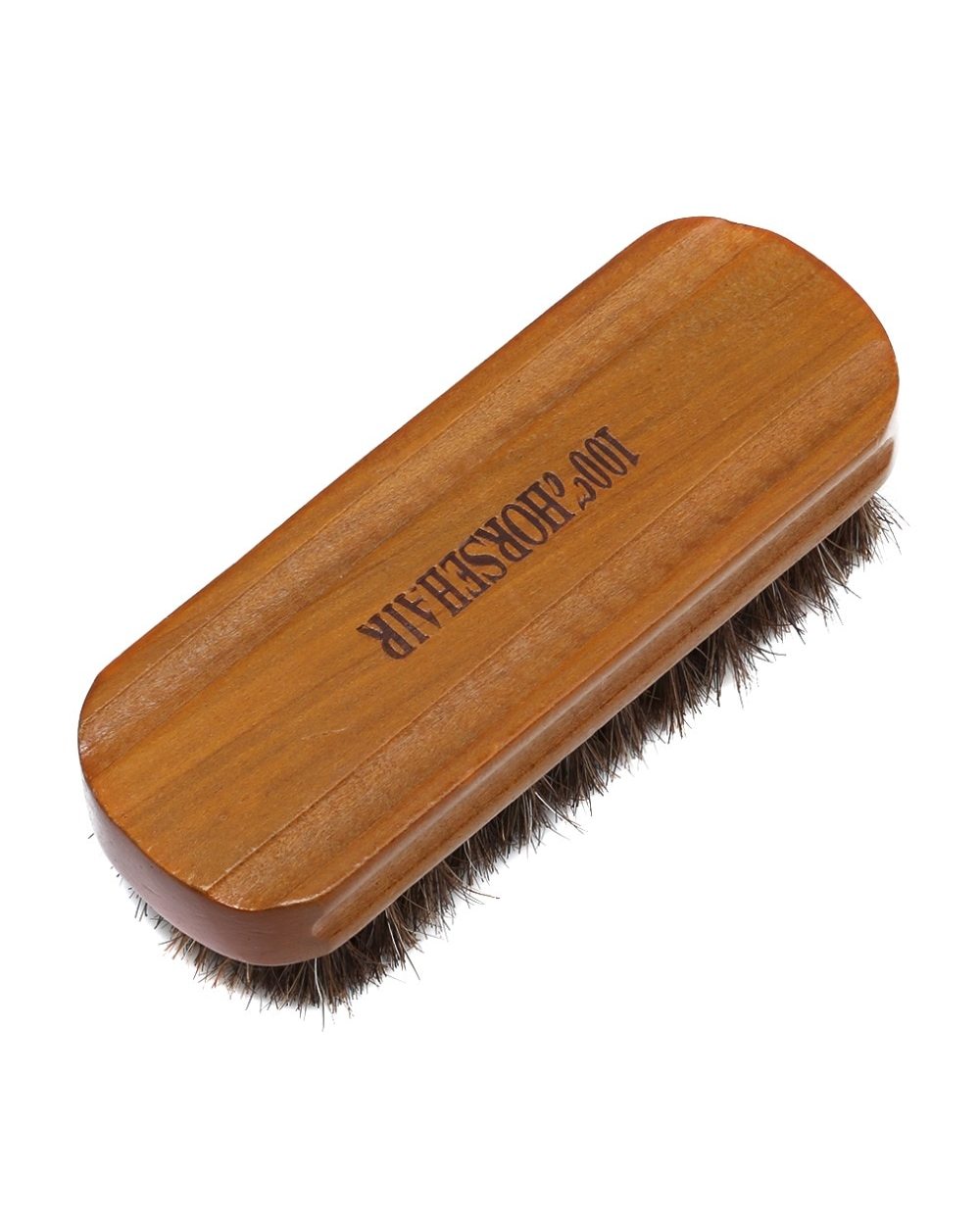 Shoe Polish Brush Horse Hair Brush Natural Leather Horse Hair Soft Polishing Tool Cleaning Brush Suede Nub Leather Boots front-1
