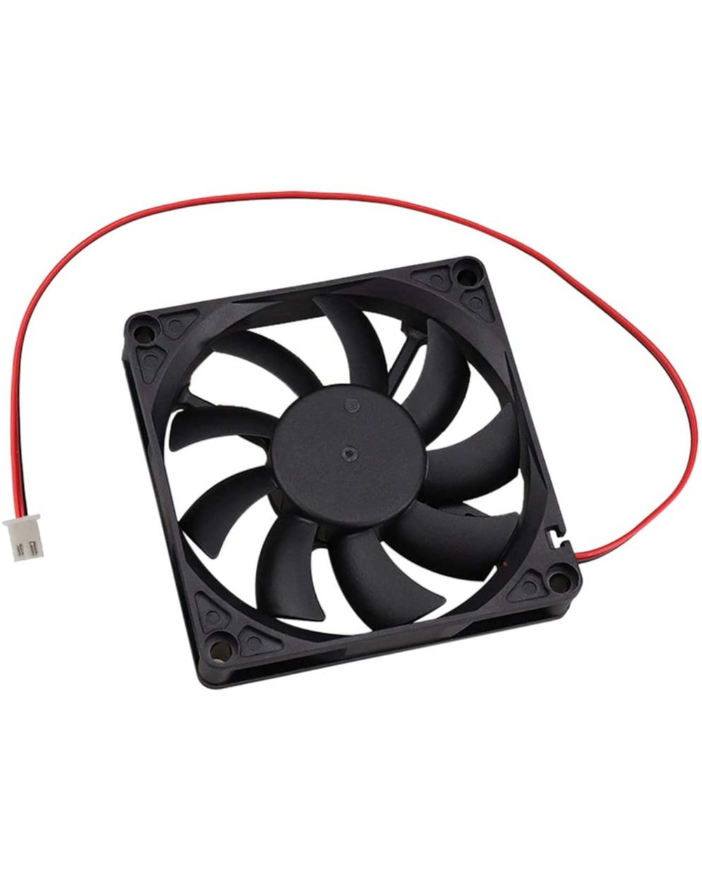 Dc 12V/24V 8Cm 80Mm X 80Mm X 15Mm 8015 Brushless 2-Pin Dc Cooling Fan With Metal Fan Grill front-5