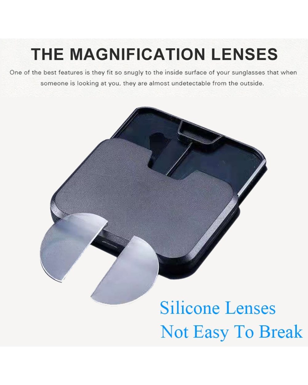 Eidehu Liquid Silicone Bifocal Reading Lens 2 Pcs Stick-On Presbyopic Lenses Magnification Reusable Bifocal Lenses 1.0 front-0