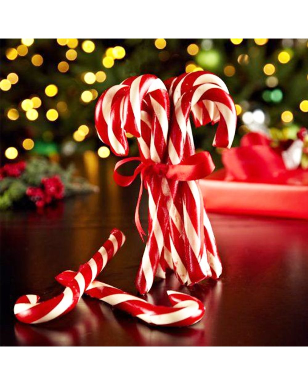 6pcs/pack Christmas Tree Hanging Candy Cane Decoration Gift Christmas Tree Pendants Party Crutch Pendant Decor Ornament front-0