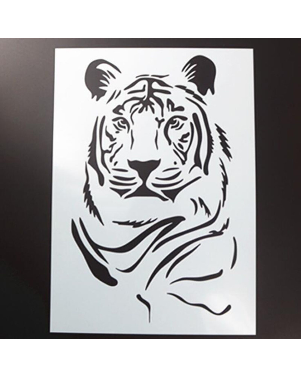 Stencils For Wall Animal Tiger Diy Layering Painting Scrapbook Coloring Embossing Album Decorative Paper Card Template front-0
