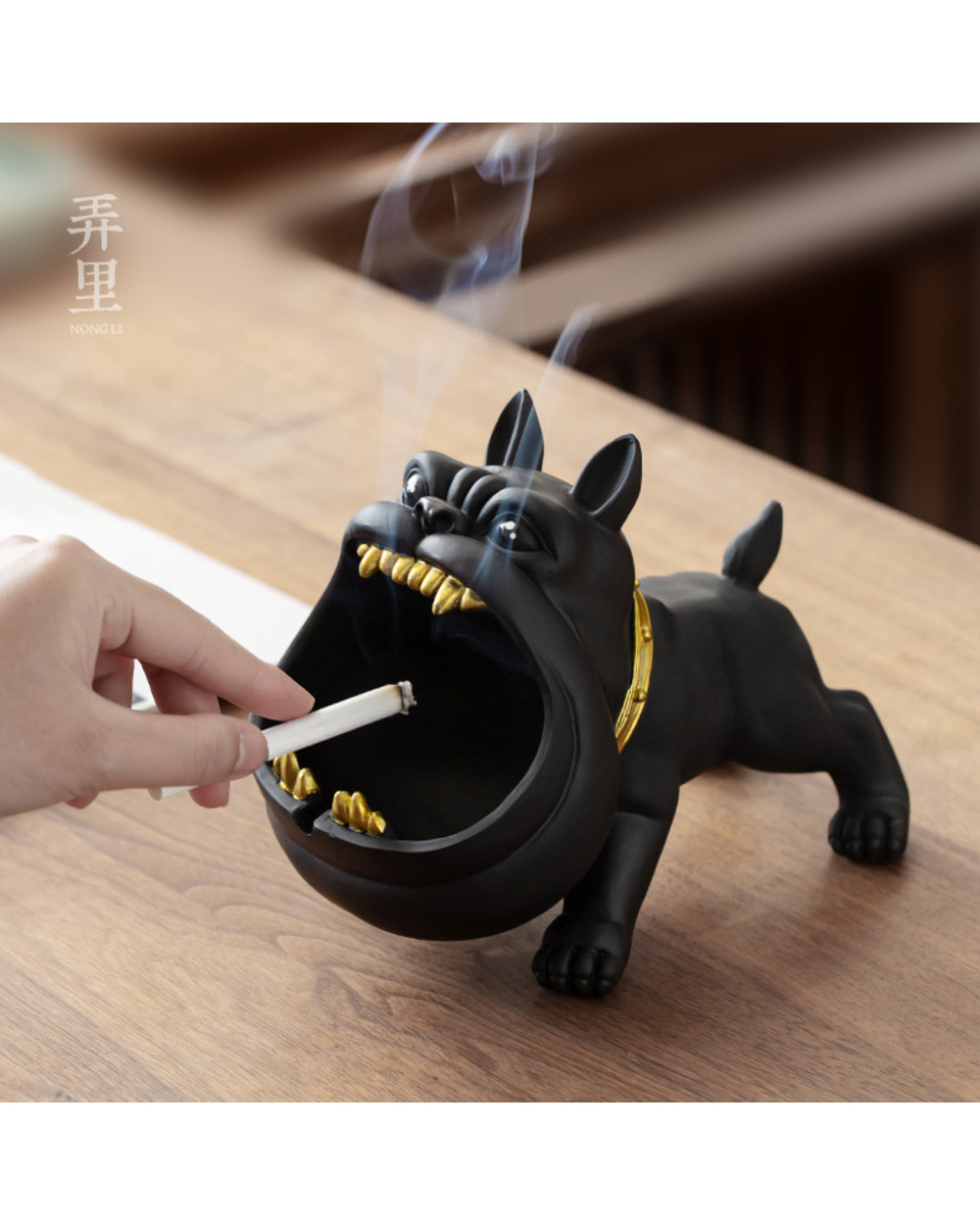 Jinserta Cute Animal Car Polygonal Ashtray Creative Personality Trend Ashtray Modern Minimalist Living Room Home Office front-0