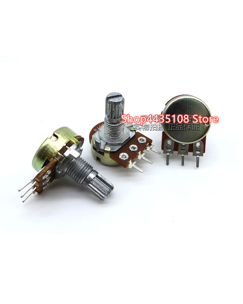 5Pcs Wh148 B1k B2k B5k B10k B20k B50k B100k B500k 3Pin 15Mm Shaft Amplifier Dual Stereo Potentiometer 1K 2K 5K 10K 50K front-2