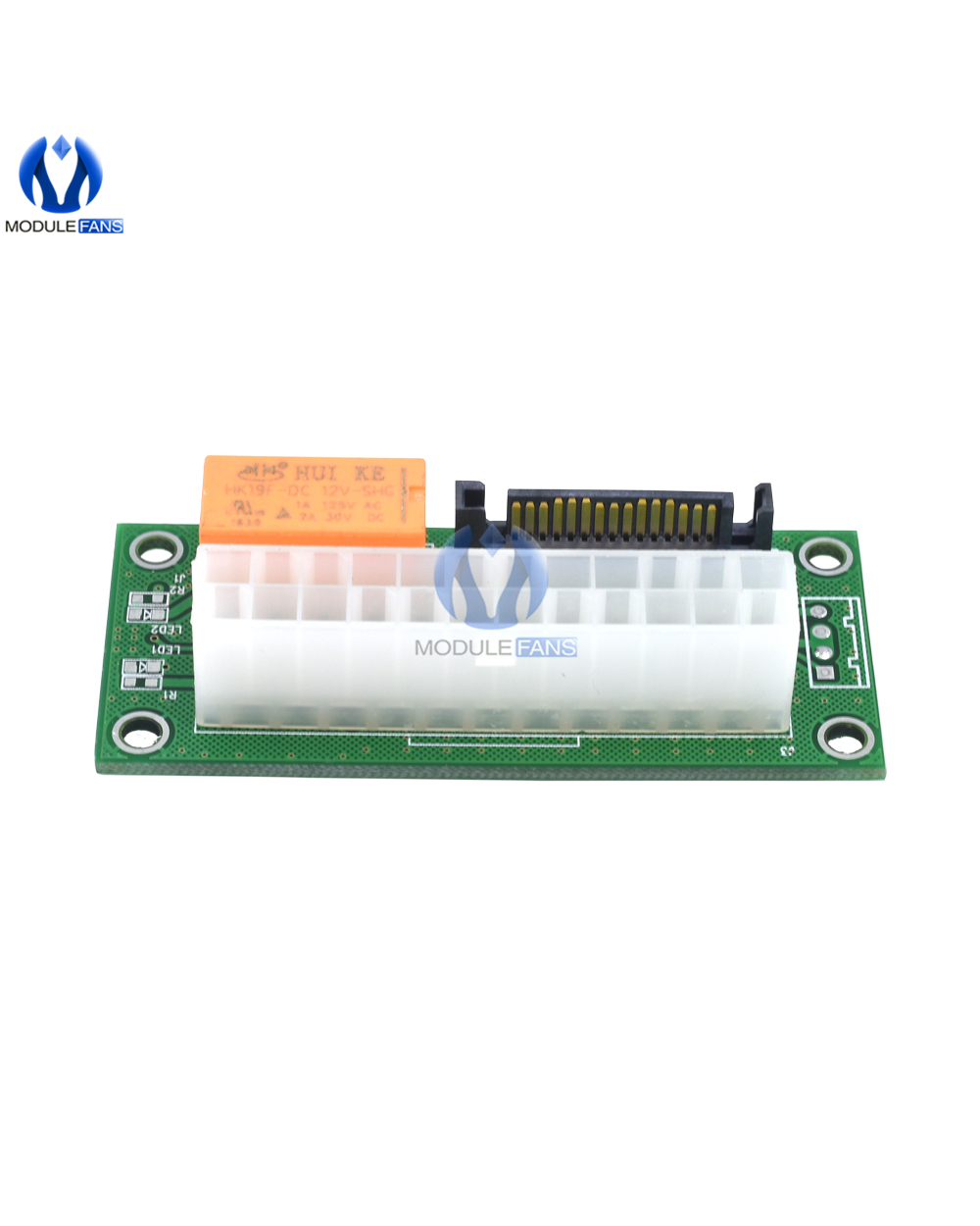 Atx To Sata Molex 24Pin 24P Power Supply Connector Adapter Triple Relay Add2psu Sync Synchronous Starter Extender Cable front-1