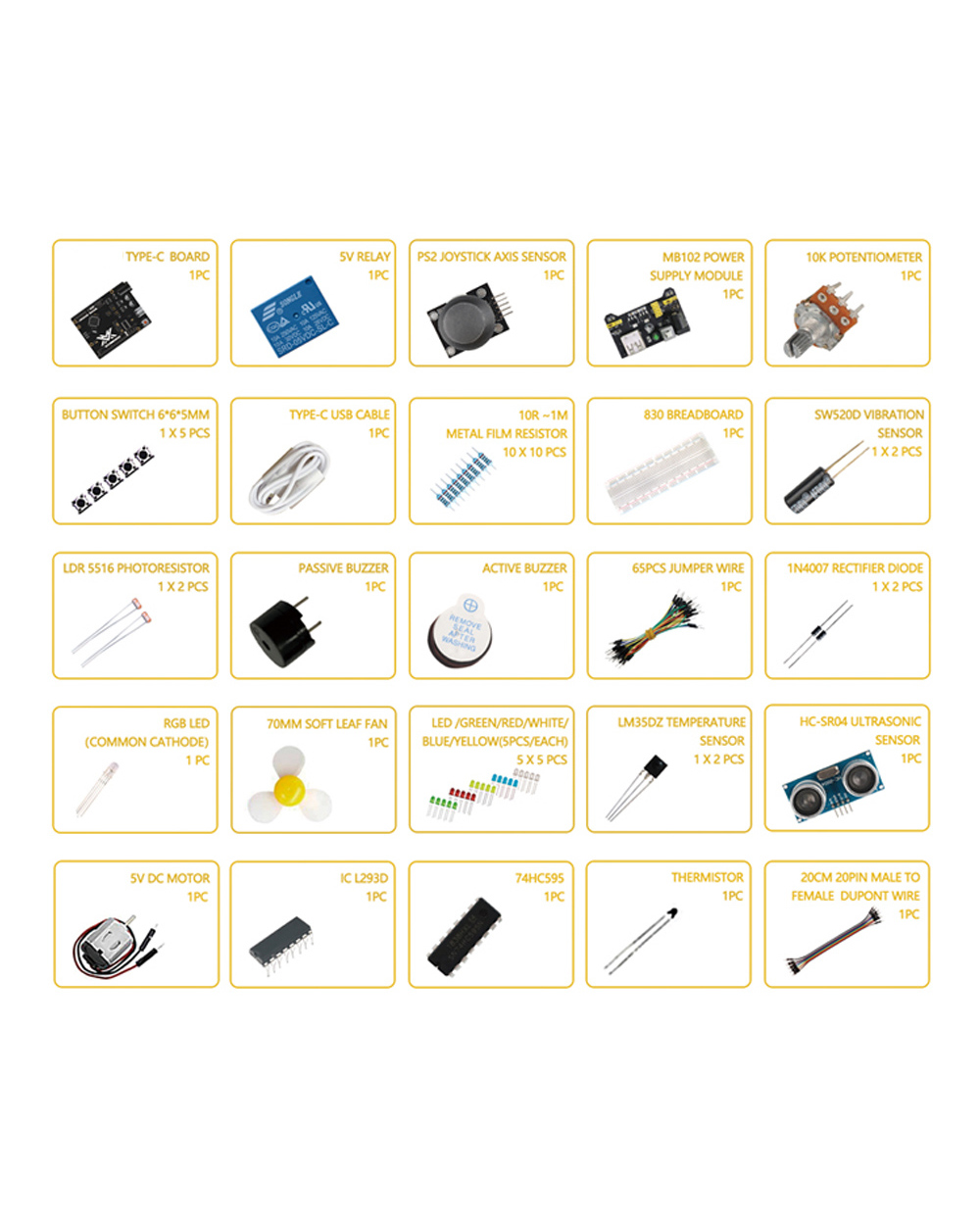 Zhiyitech Diy Electronic Programming Student Starter Sensor Kit For Arduino Project Circuit Board front-5