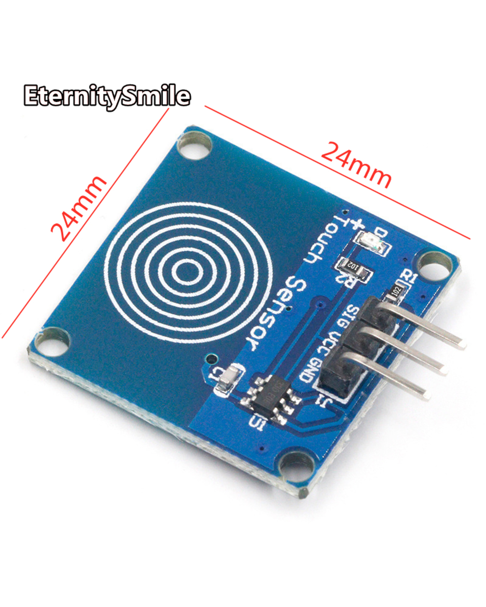 100Pcs Ttp223 Touch Key Switch Module Touching Button Self-Locking/No-Locking Capacitive Switches Single Channel Recons front-3