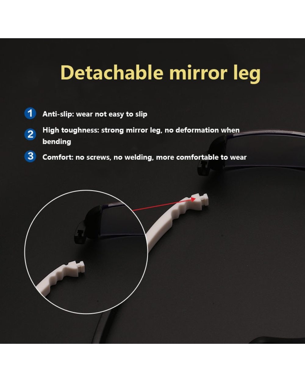 Tr Blue Red Black Bifocal Reading Glasses Unisex Double Light Vision Care Presbyopia Eyeglasses front-5