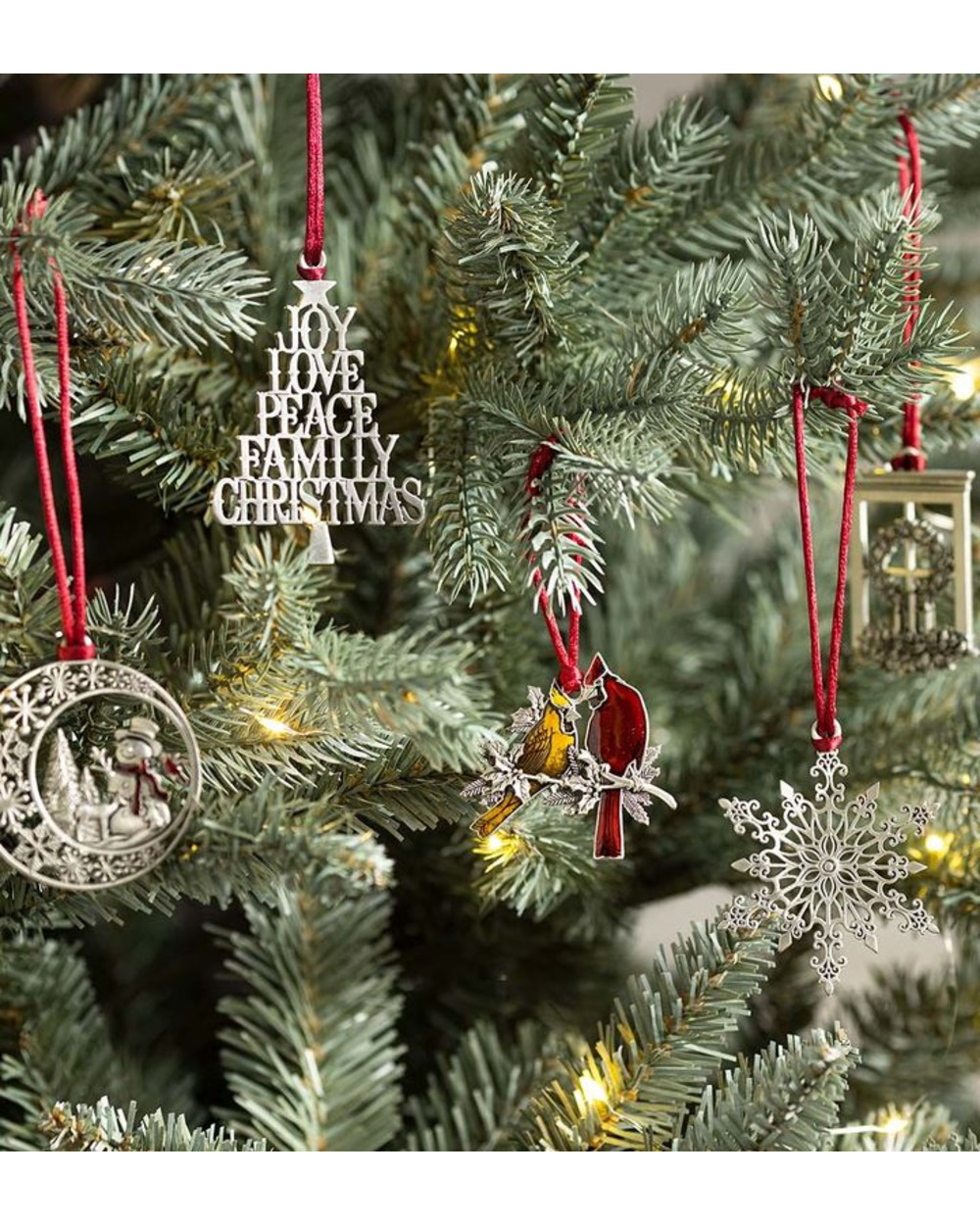 Solid Pewter Christmas Tree Ornament
