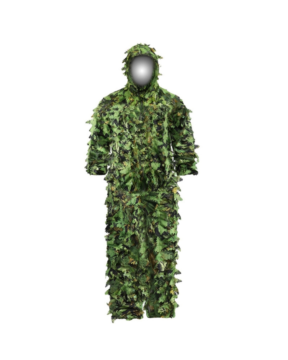 Hunting Ghillie Suit New-Sticky Flower Bionic Leaves Camouflage Suit Woodland Camouflage Universal Camo Set front-2