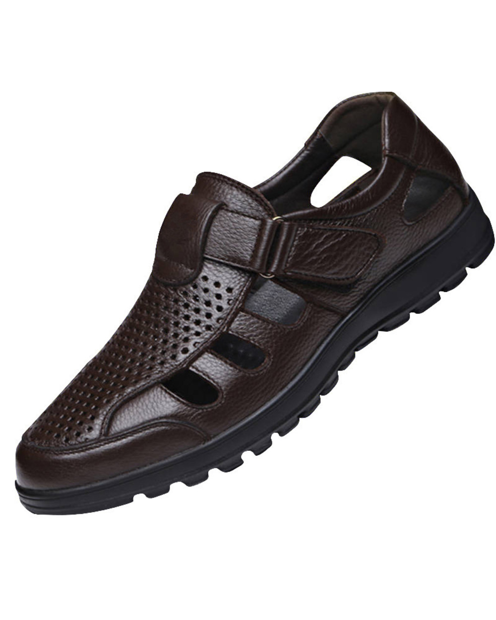 2022 New Summer Fashion Men Comfortable Sandals Cozy Hollow Soft Lighted Breathable Work Shoes front-5
