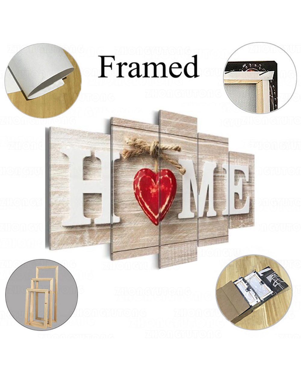 Technology X-Ray Computer Tomography Picture Print Science 5 Panel Canvas Art Wall Decor front-4