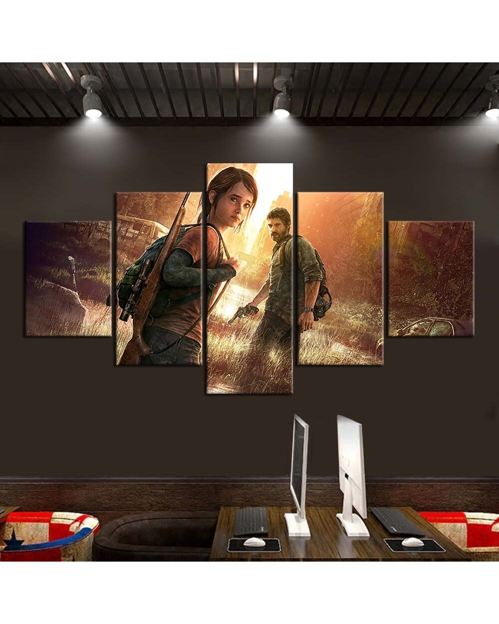 Game Poster Modular Picture Movie 5 Panel Canvas Art Wall Decor front-1