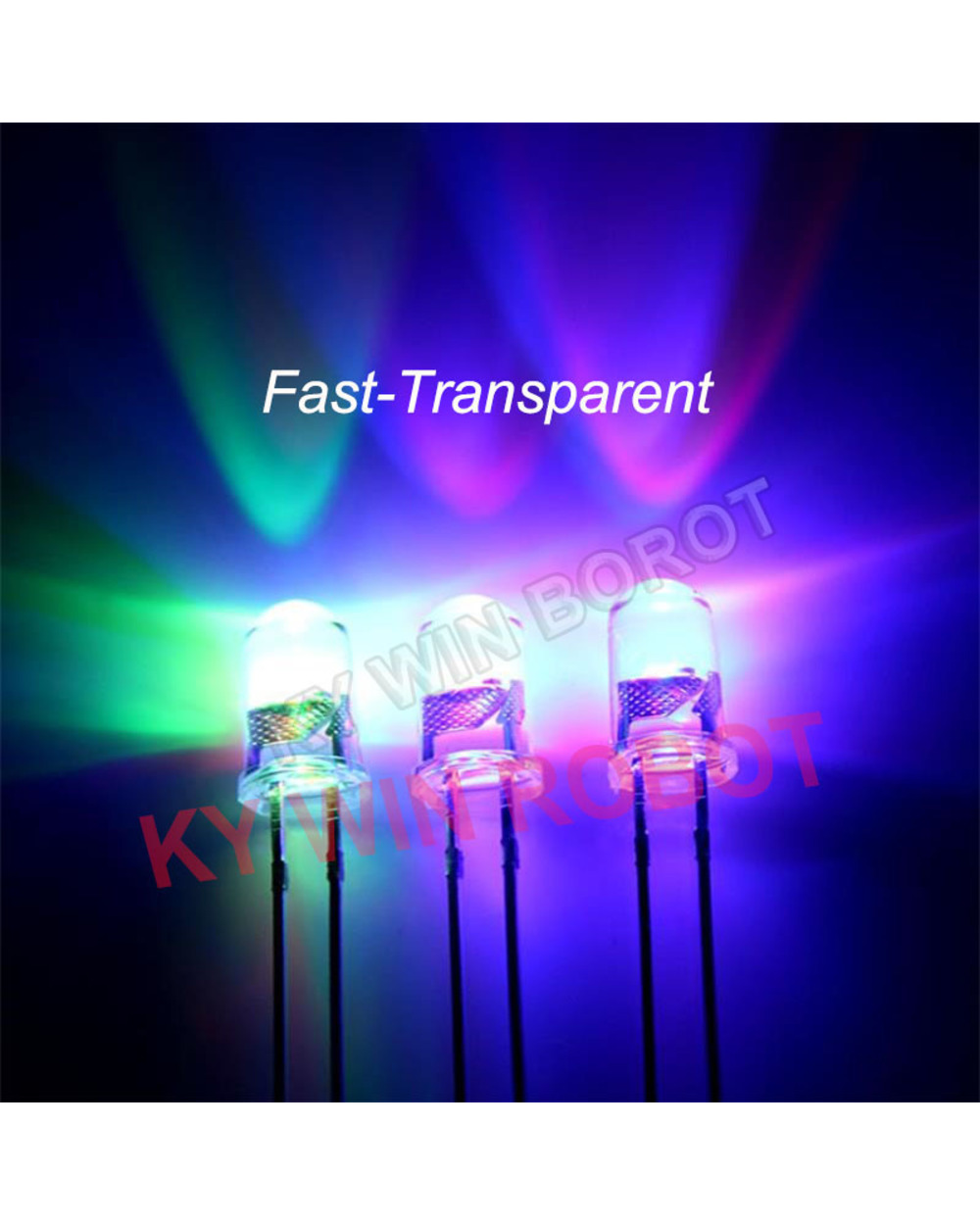50Pcs/Lot F5 5Mm Fast/Slow Rgb Flash Red Green Blue Rainbow Multi Color Light Emitting Diode Round Led Full Color Diy front-3