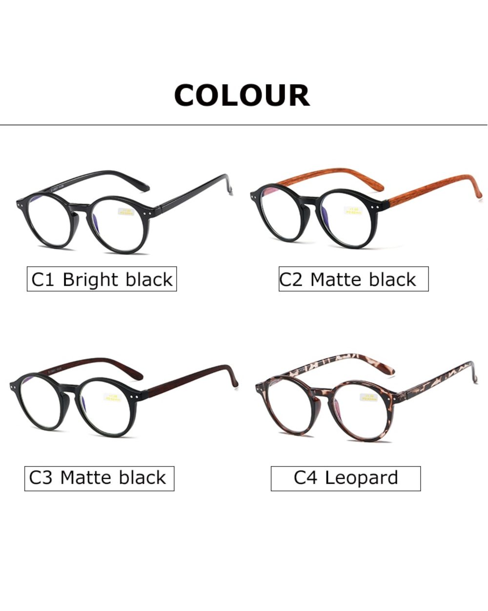 Crixalis Anti Blue Light Reading Glasses For Women Men Tr90 Flexible Frame Spring Hinge Computer Presbyopia Eyewear Fem front-4