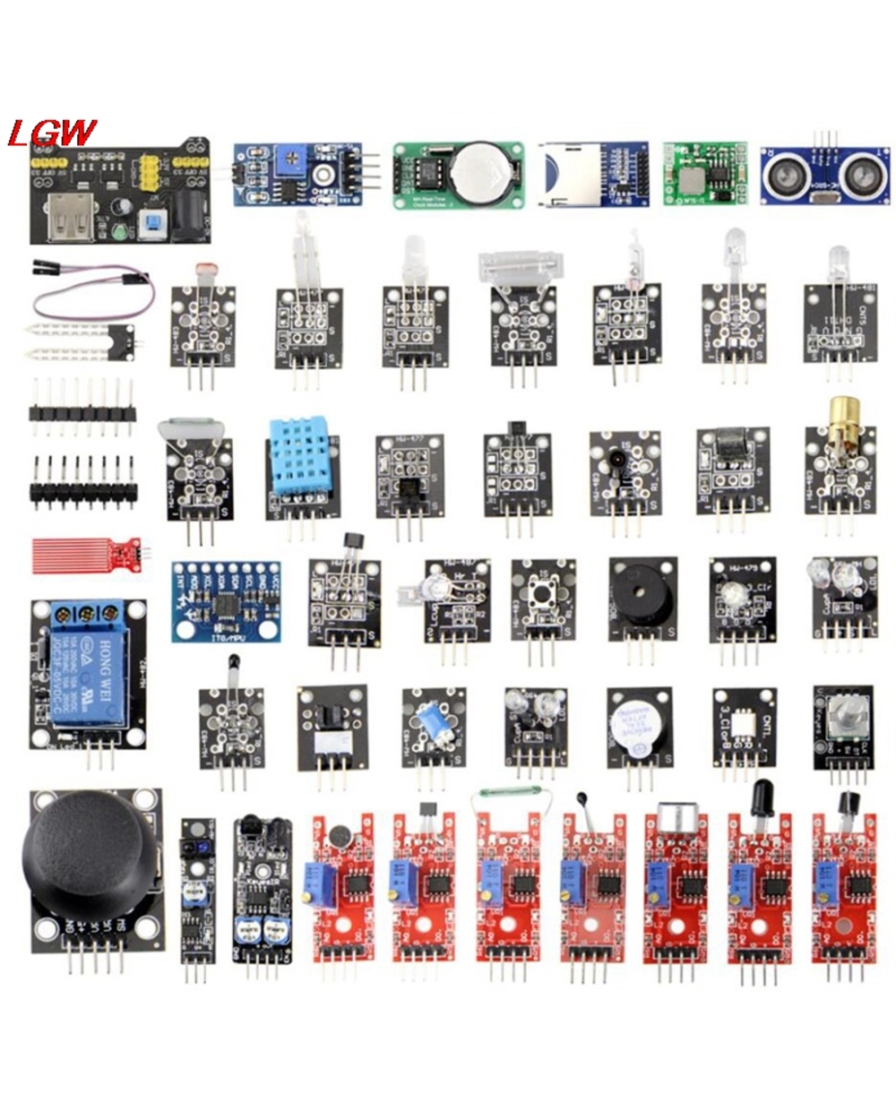 Updated 45 In 1 Sensor Modul Starter Kit For Arduino Upgrade 37 In 1 Sensor Kit front-4