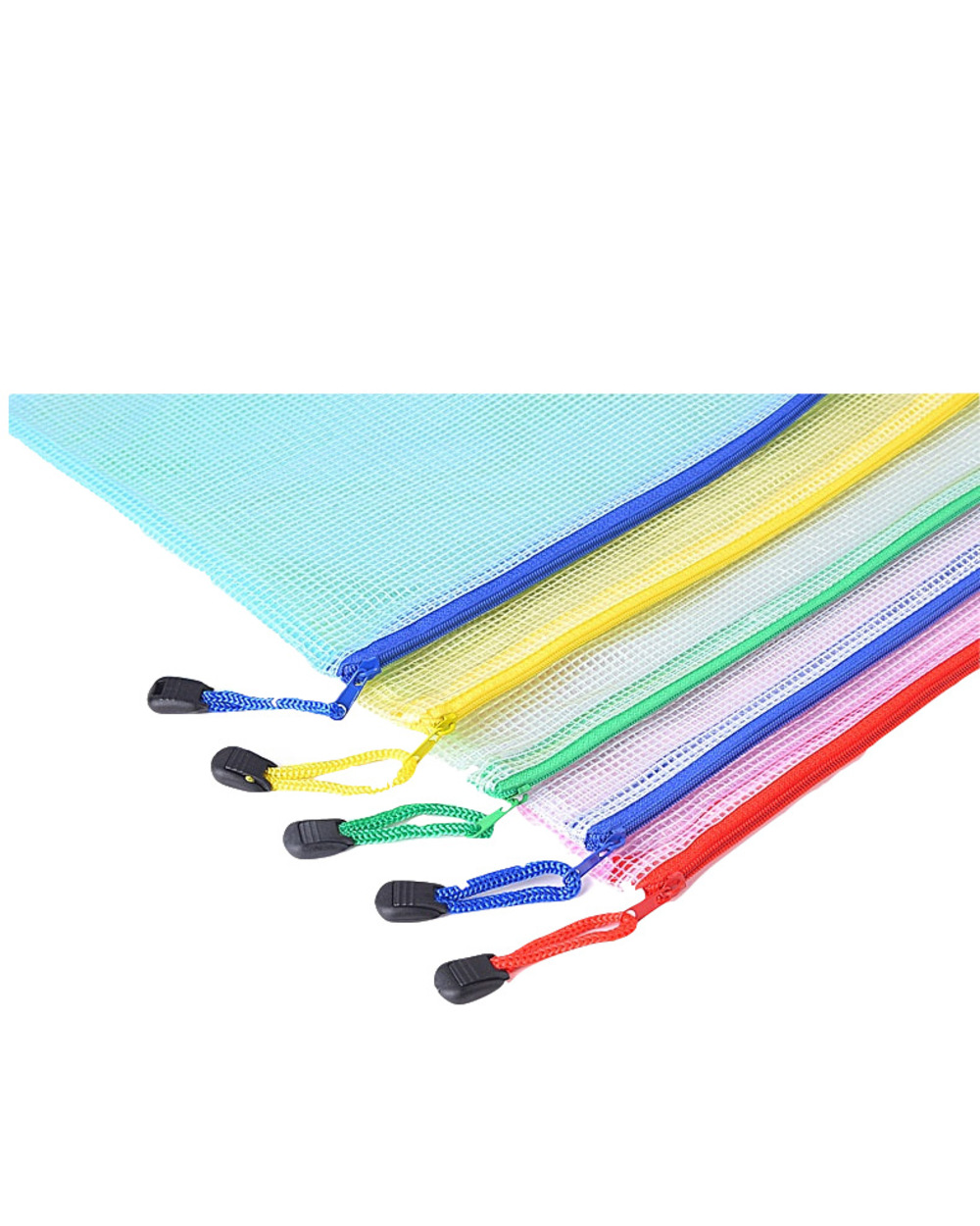 Sharkbang 5Pcs/Lot Transparent A4 File Folder Case Desk Paper Pencil Document Organizer Storage Bag Waterproof Bag Stat front-1