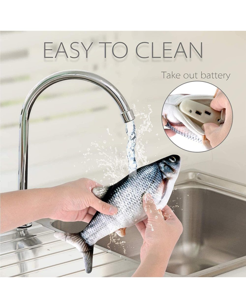 Floppy Fish Cat Toy Moving Fish Toy for Cats front-4