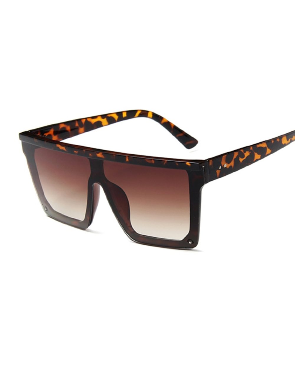 New Fashion Luxury Brand Square Sunglasses Women Vintage Oversize Sun Glasses Female Big Frame Shades Black Lady Uv400 front-4