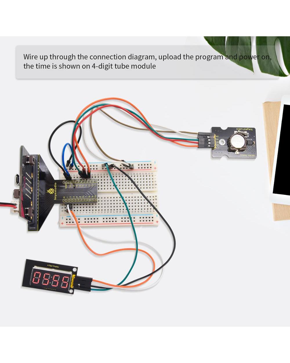 Keyestudio Programming Stem Microbit V2 Kit Complete Starter Kit For Bbc Micro:Bit With Tutorial+45Projects front-3
