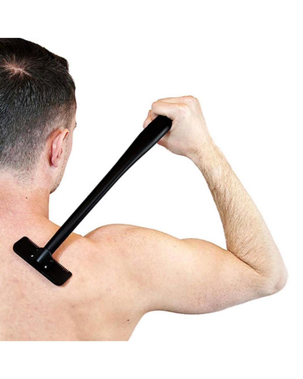 Long Handle Men Safety Manual Back Hair Shaver front-0