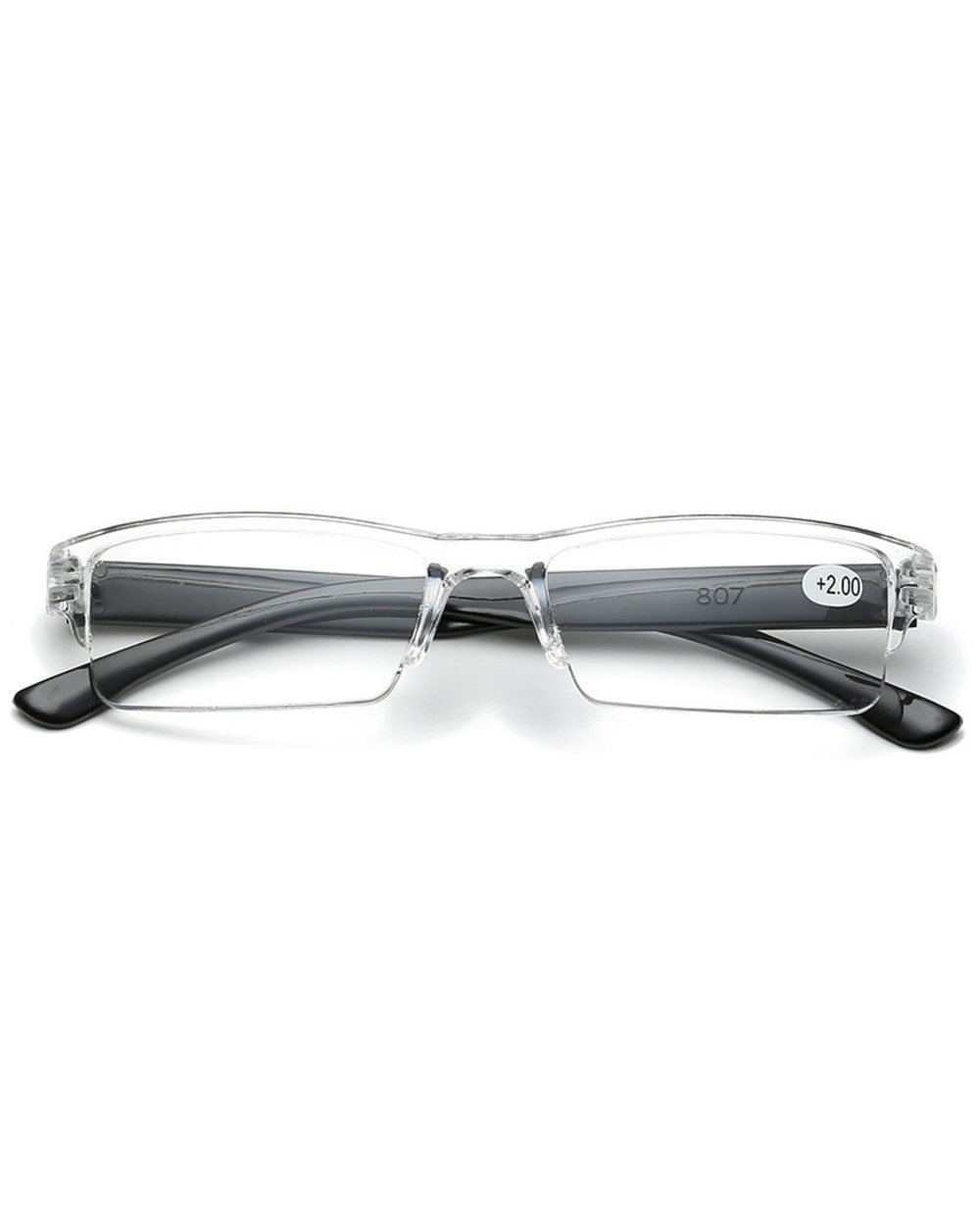 2021Presbyopic Eyewear Portable Ultralight Presbyopia Eyeglasses Square Reading Glassses For Men Women With+1+1.5+2+2. front-2