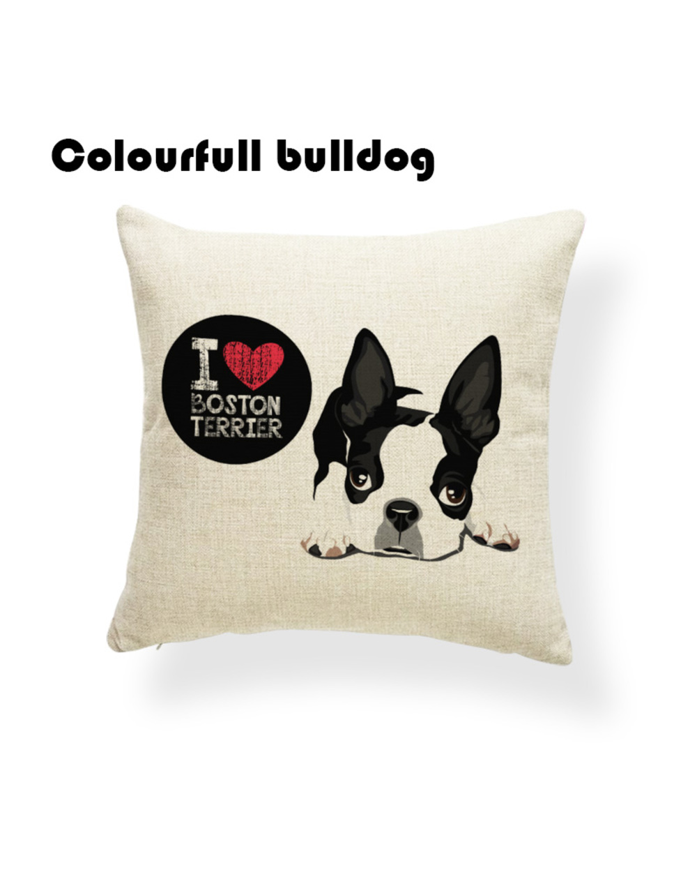 Chihuahua Cushion Cover Pillows Love Pop Art Floor Nap Mat Throw Pillow Small Linen Warm front-4