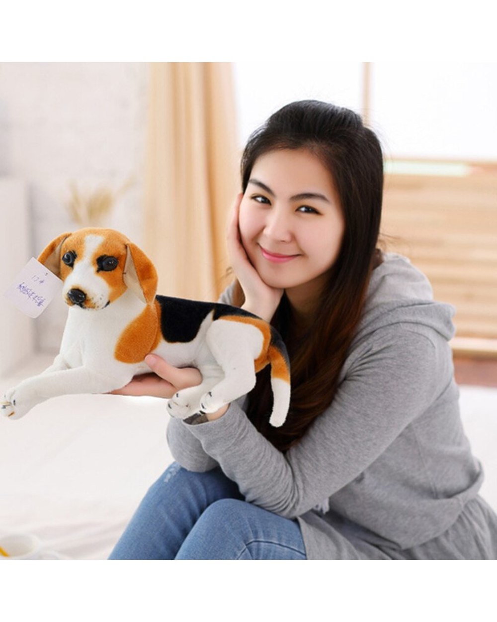 Beagle Dog Toy Realistic Stuffed Animals Dog Plush Toys Gift For Children Home Decor Pet Store Promotion Mascot front-3