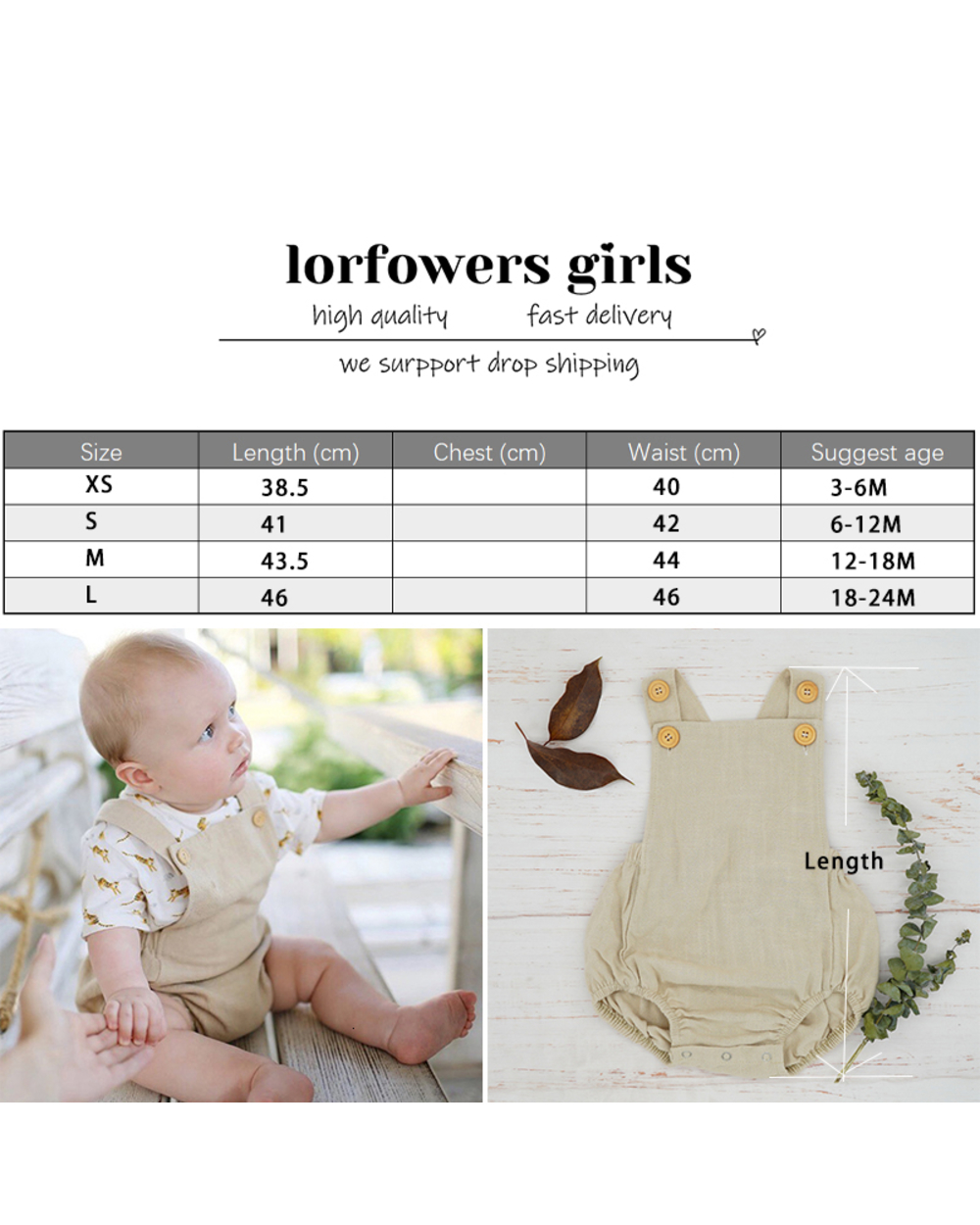 Baby Boys Romper Jumpsuits Linen Summer Button High Quality Rompers For New Born Toddlers Children Kids One-Pieces Boy front-1