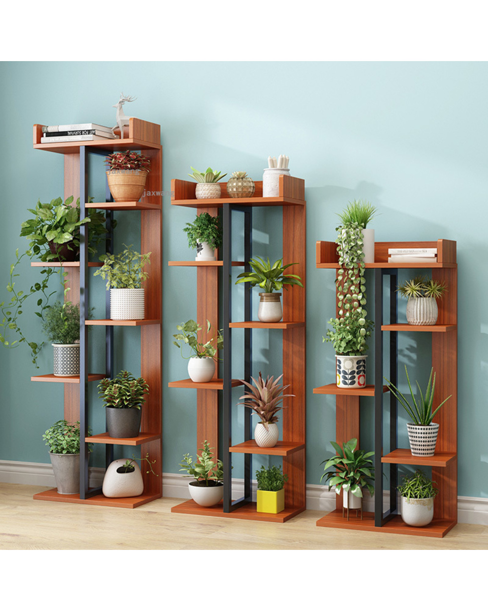 Indoor Balcony Bedroom Storage Flower Stand Dormitory Floor Flower Pot Shelf Simple Living Room Garden Multi-Layer Plan front-2