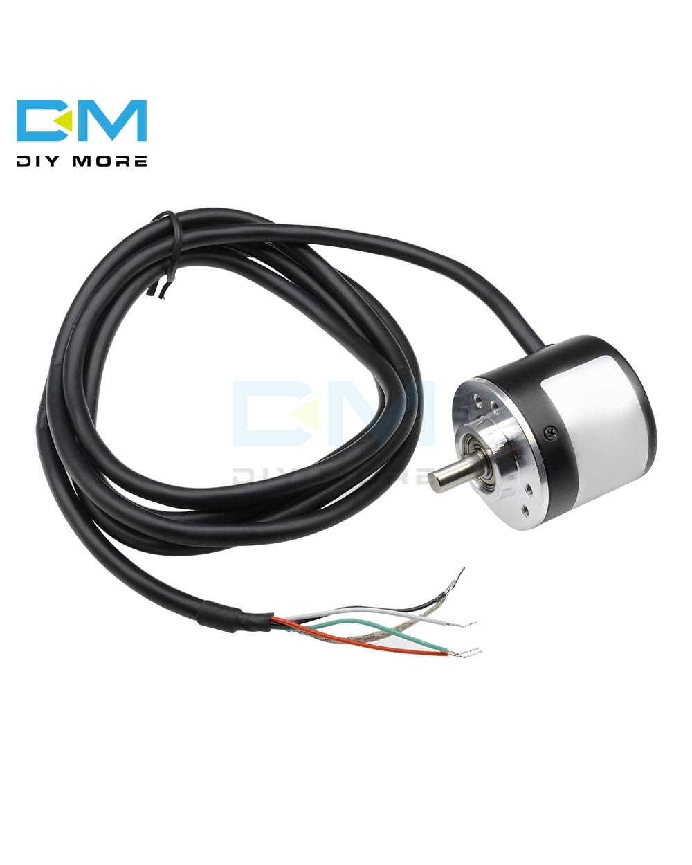 360 600 P/R Encoder Dc 5V-24V Encoder 360P 600P Incremental Rotary Ab 2 Phases 6Mm Shaft Suit For Displacement Measurem front-2