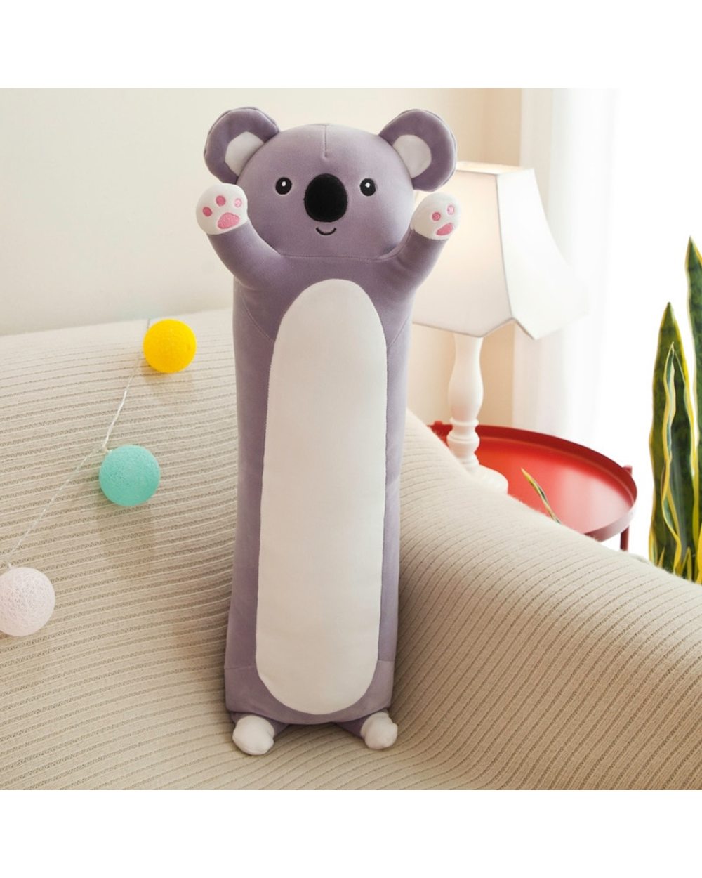 Mainecoon cat plush long pillow soft sleep toy kawaii large animals stuffed toys for girls birthday gift front-5