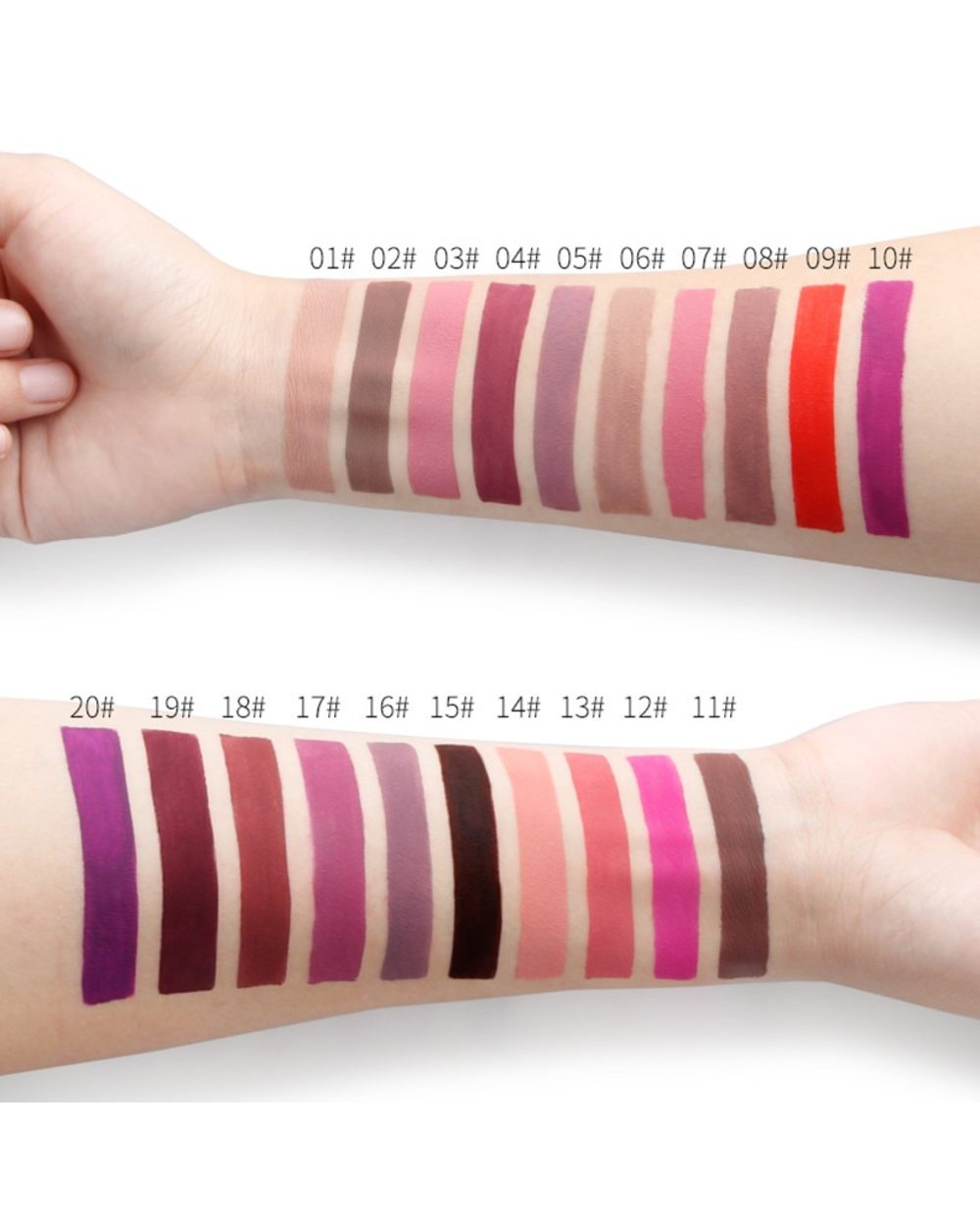 2 in 1 Double Head Liquid Matte Lipstick Lip Gloss & Lip Liner Waterproof Nude Lipstick Set Lipgloss Mate Lip stick Pen front-3