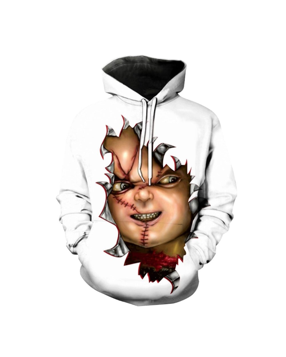 Horror Movie Hoodies Chucky 3D Print Hooded Sweatshirt Men Women Fashion Streetwear Hoodie front-1