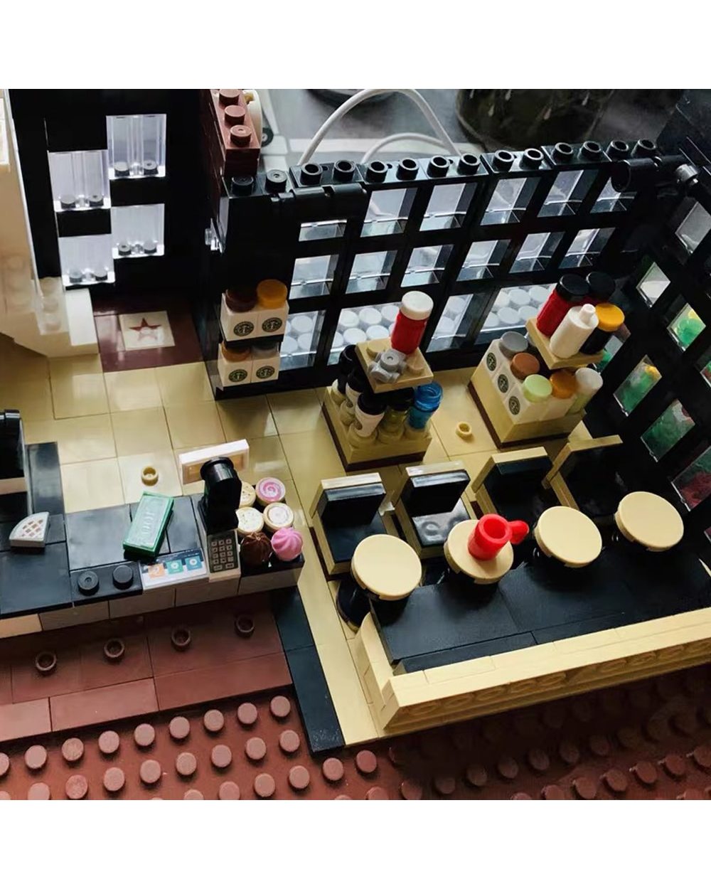 86005 Creative Expert Street view Modern Cafe Corner Model Ideas Building Blocks 2926Pc Moc Modular Brick Pet Book front-3