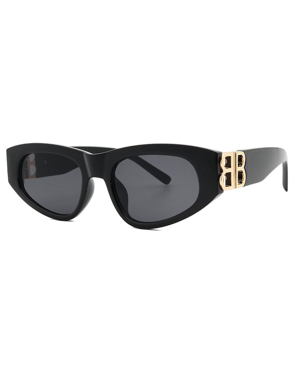 Retro Brand Cat Eye Steampunk Sunglasses Women Men Luxury Design front-2