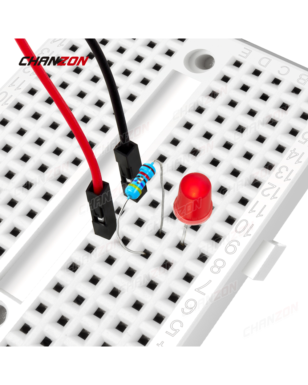 6 Pcs Mini Solderless Breadboard 170 Tie Points Syb-170 Prototype Kit Pcb Jumper Test Bread Board For Diy Arduino Raspb front-4