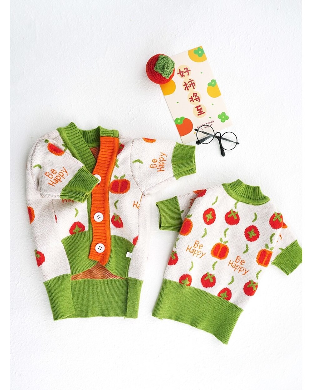 Cat Clothes for Cats Cute Reindeer Sweater for Sphinx Cat Winter Warm Chrismas Costume Sweatshirt Knitted Jumper front-4
