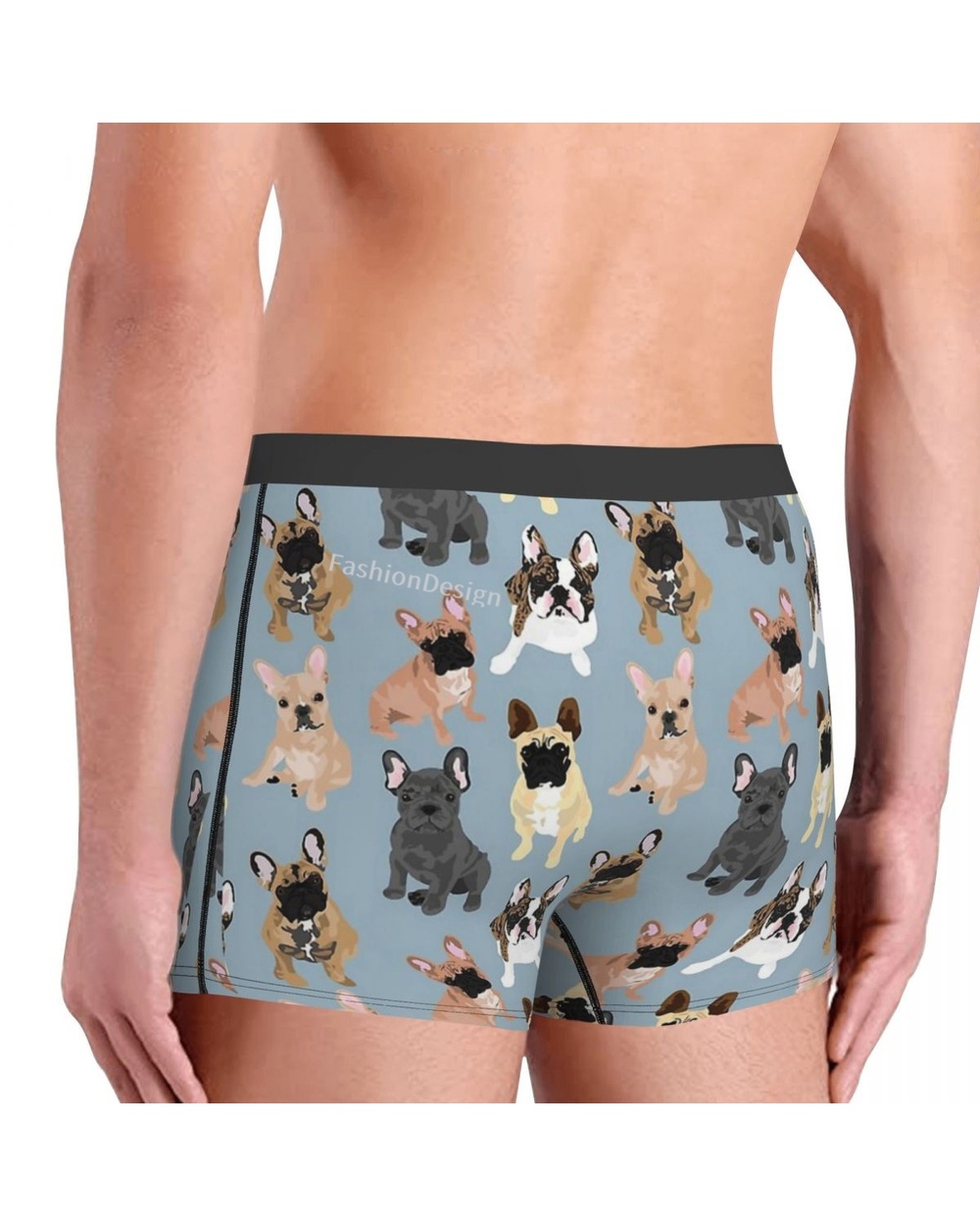 French Bulldog Frenchie Underpants Homme Panties Man Underwear Shorts Boxer Briefs front-2