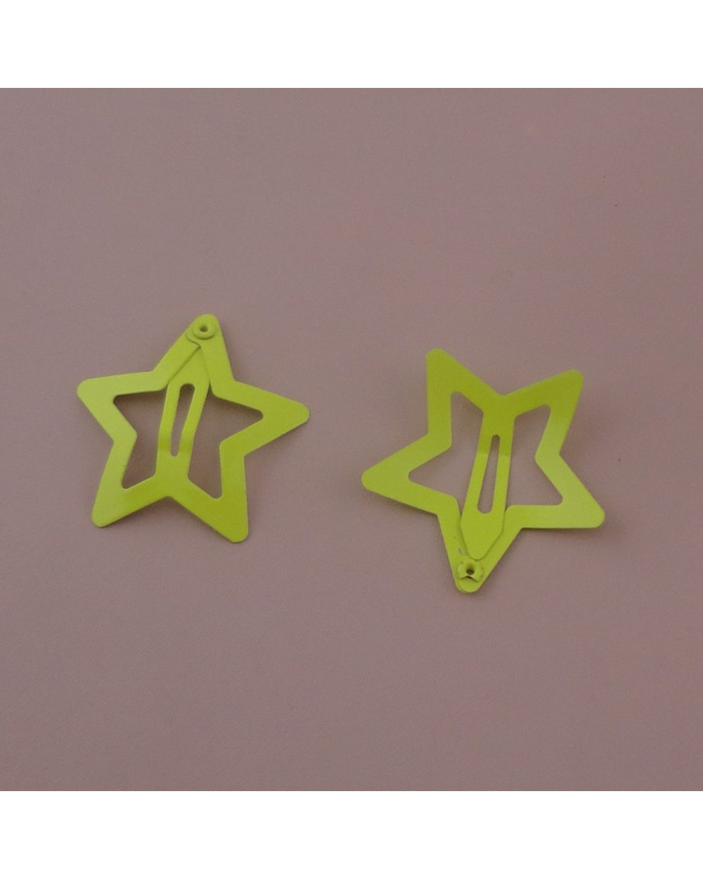 10Pcs 3.0Cm Filigree Star Hair Clip Metal Snap Clips For Kids Side Hairpins Hair Barrettes For Women Girls front-5