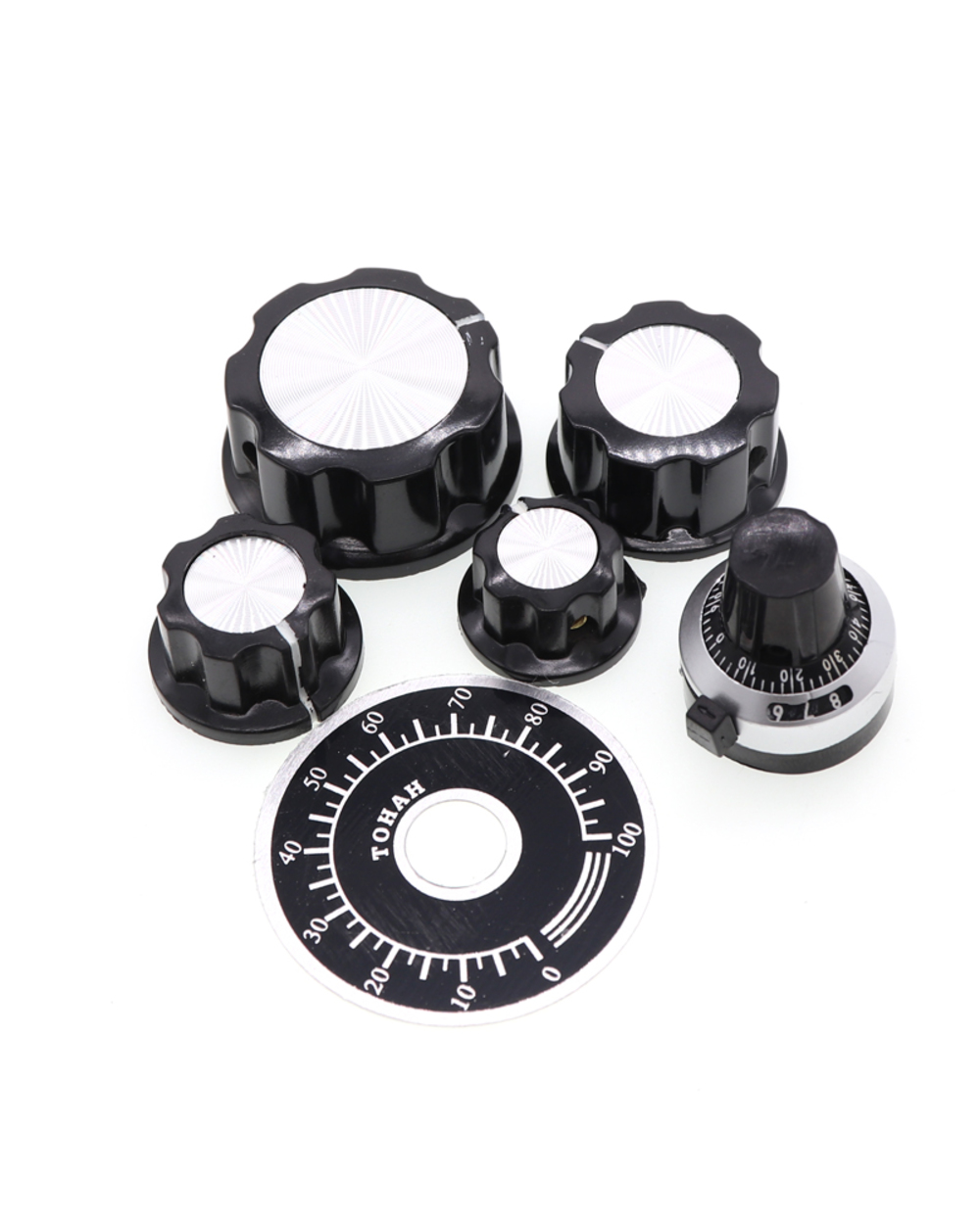 Encoder Potentiometer Knob Kit Mf-A01 Mf-A02 Mf-A03 Mf-A04 Mf-A05 6Mm 6.4Mm 4Mm Bakelite Knob Cap Set For 3590S Wxd3 front-0