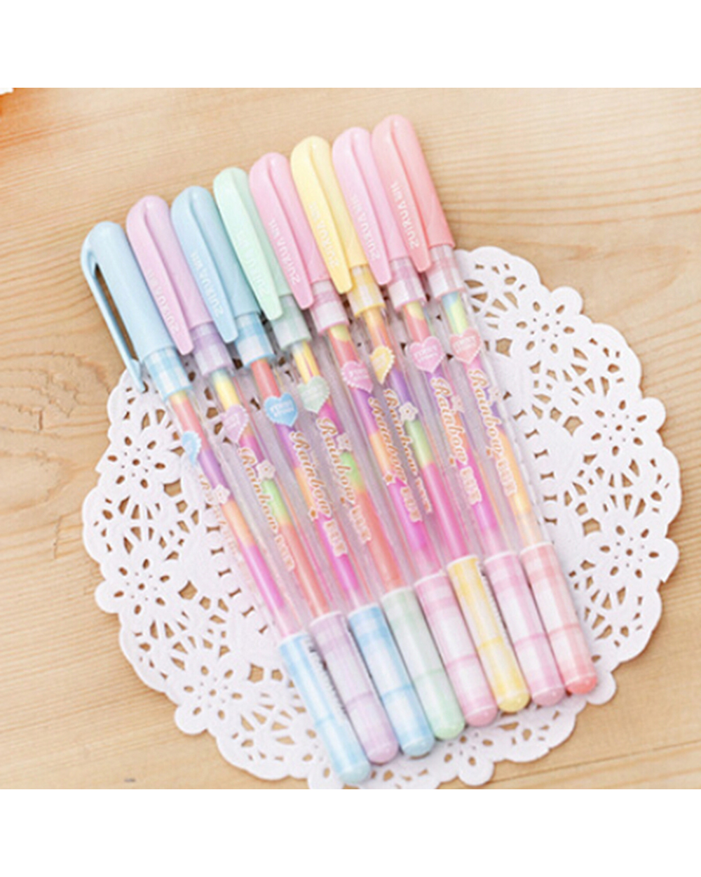 0.8Mm 6 Color Change Pen Paper Fluorescent Paint Pens Pencils Writing Markers Highlighters Highlighter Pens Kids Painti front-0