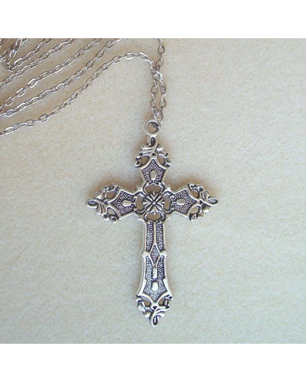Christian Necklaces Gothic Cross front-0