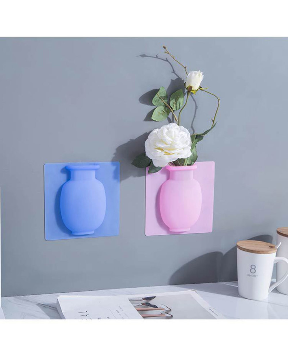 Silicone Sticky Vase front-2