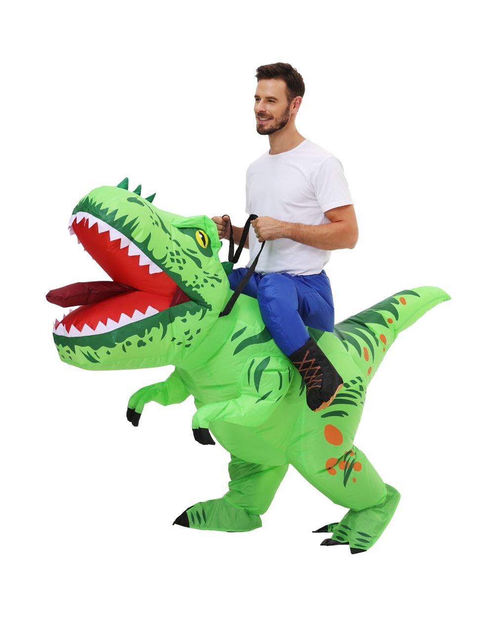 Anime Dinosaur Inflatable Costume Party Mascot Alien Costumes Suit Disfraz Cosplay Halloween Costumes For Adult Kids front-1